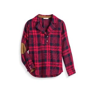 STITCH FIX FIND!	 Skies are Blue Elbow Patch Top